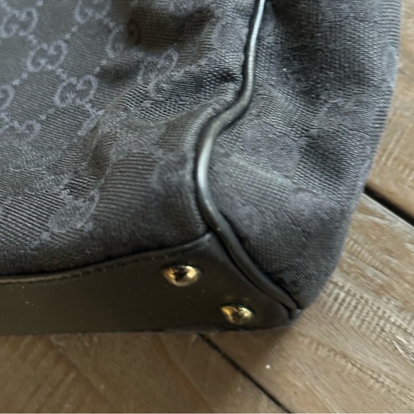 🖤GUARANTEED AUTHENTIC GUCCI Black monogram canvas tote 🖤 - Picture 7 of 13